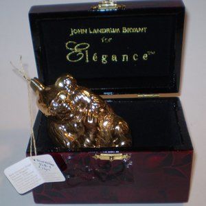 John Landrum Bryant Ornament Gold Gorilla Blown Glass JLB NY Ornament RARE